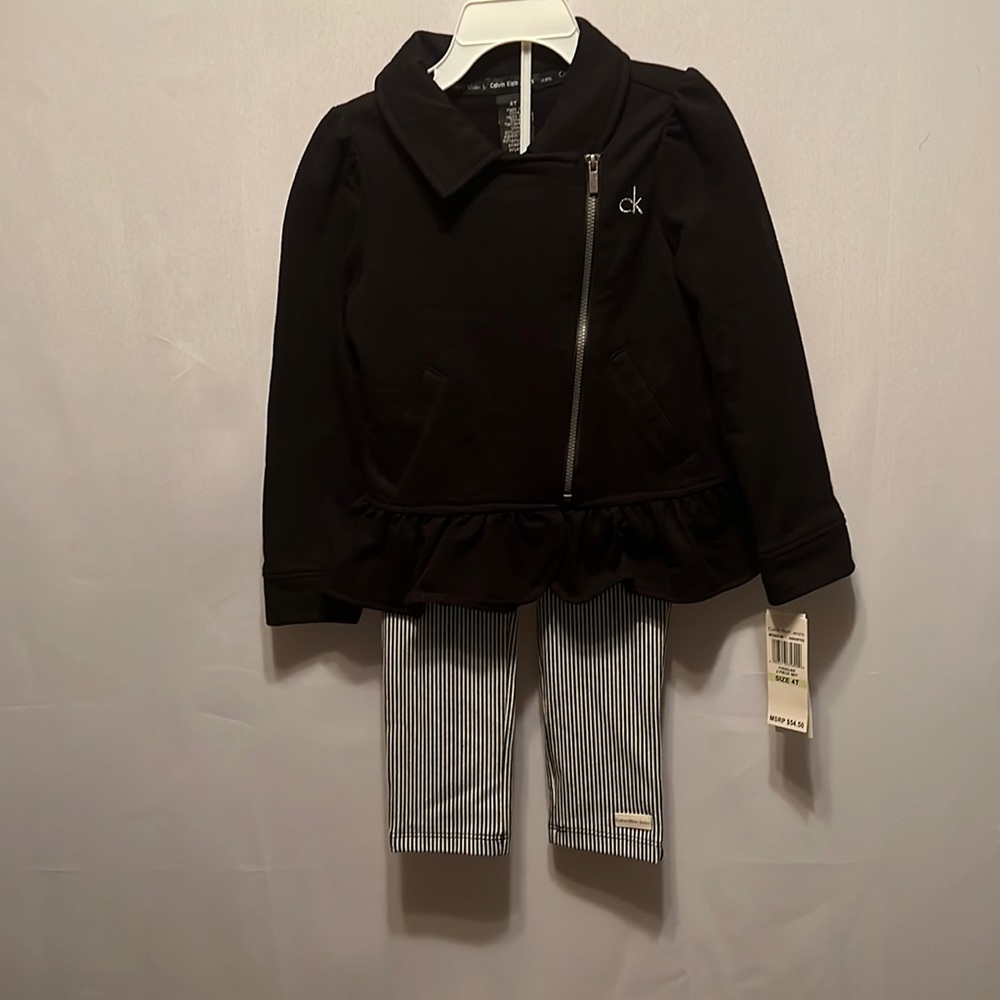 Calvin Klein Jeans 2pcs Black Set Size 4T NWT